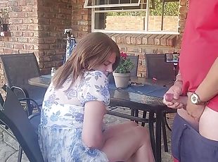 Mutual masturbation with my mother-in-law outdoors