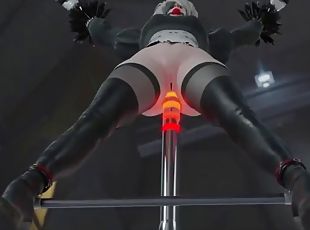 2B ass fucked by sex robot version 3