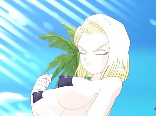 Android Quest For The Balls - Dragon Ball Part 1 - Horny Android 18...