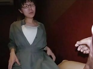 Glasses girl blowjob