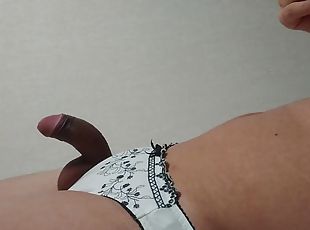 Soft to Hard. dick in panties