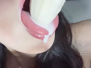 Brubi Na Na ASMR mouth banana + kissing ears and licking ears. For ...