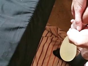 Fucking a Tenga cup with a condom and then filling the condom with ...