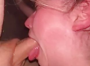 Stupid doll humiliated while gagging on daddys cock, hardcore POV m...