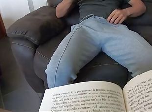 While stepmom reads, cheeky and shameless stepson watches porn pull...