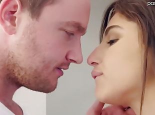 doggy, hårete, kone, blowjob, cumshot, hardcore, facial, husmor, riding, brunette