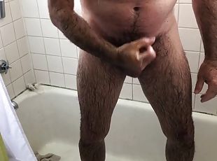 banhos, pai, peluda, masturbação, velho, maduro, gay, punheta, dedos, pov