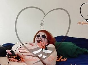 Redhead Goth fucks ass with Marilyn Manson Dildo PT3 - TheGoddessOfLust