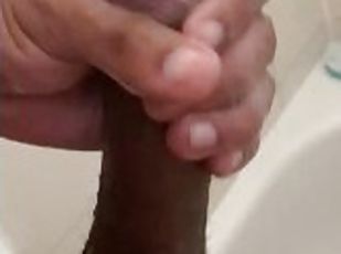 baignade, masturbation, amateur, ejaculation-sur-le-corps, énorme-bite, ejaculation, douche, solo, bite