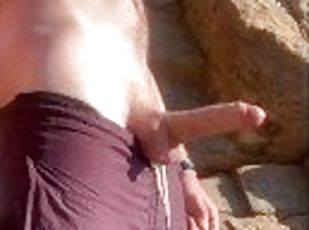 Big Dick Public Masturbation - Cumshot with My Monster Cock When I ...