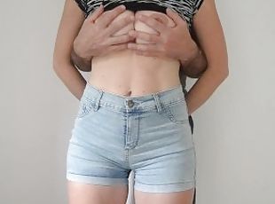 cul, gros-nichons, amateur, babes, serrée, fétiche, jeans, sexe-habillé, réalité