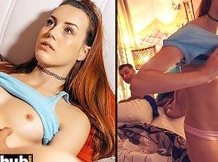 FAKEhub - POV you are Sharing A Bed with your super cute Redhead pe...