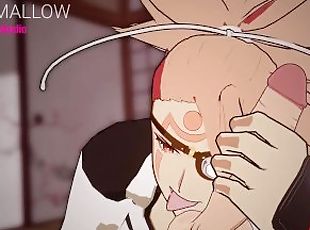 Baiken from Guilty Gear Blowjobs You with Sound Design (3d animatio...