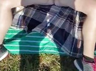 Masturbating in a public park hoping someone sees me!