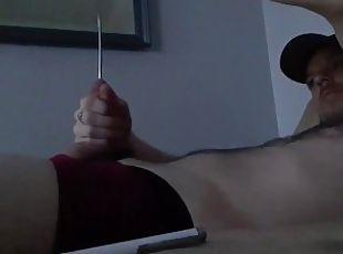 amateur, ejaculation-sur-le-corps, énorme-bite, gay, webcam, solo, tatouage, bite