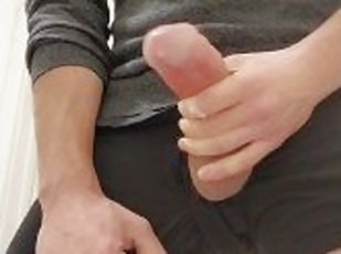 masturbation, ejaculation-sur-le-corps, gay, ejaculation, solo, bite