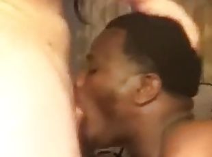 Black faggot take shemale cock