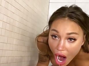 Monika Fox Got A Mouthful Of Piss In The Shower - Monikafox