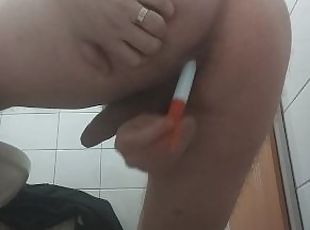 masturbation, amatör, anal, leksak, sprut, sperma, ensam, drickande, penetrering