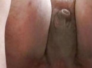 Fucking huge dildo deep and hard!