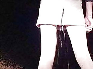 korean sissy public squirt wet pantyhose