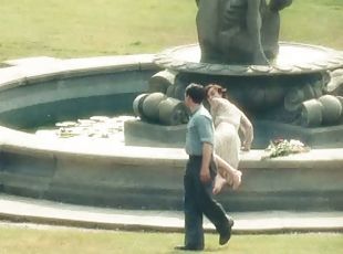 Super Hot Celeb Keira Knightley Dives Into a Fountain