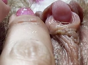 clitoris, extrem, paroasa, pasarica, amatori, fetish, solo, de-aproape