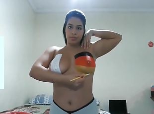 teta-grande, amador, mulher-madura, webcam, sozinho, morena