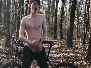 Horny Teenager And Hot Trip By Bicycle ! 1 - Trip. 2 - Cumshot ! / ...