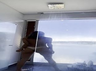 asien, baden, öffentliche, dilettant, berühmtheit, latina, dusche, hotel, exhibitionist, blinkt