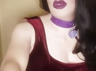 transsexuelle, amateur, solo, fumer, taquinerie