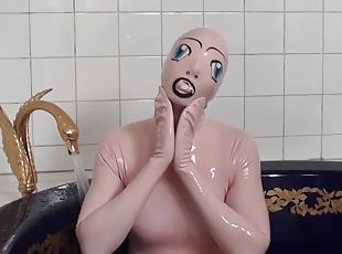 bading, fetisj, latex, jacuzzi, våt