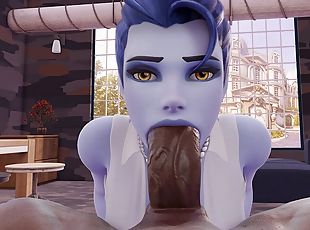 Widowmaker POV Extreme Deep Throat - HENTAI 4K (DEEP BLOWJOB, SWEET...