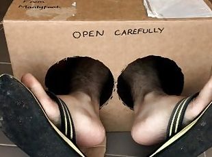 Surprise Delivery Series - Worn out Flip flops - Thongs - Big Male ...