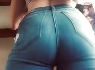 amateur, ados, latina, butin, blonde, danse, solo, taquinerie