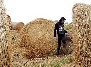 masturbavimasis, laukas, mėgėjai, paauglys, žaislas, dulkinimas-pirštu, solo, maži-papai