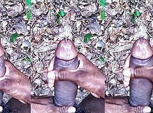 Thick Dick Horny Guy Slowly Strokes and Shares his Sperms- Loud Moa...