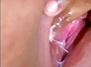 Watch Him Play With My Creamy Latina Pussy Up Close Til I Cum (full...