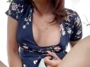 masturbation, public, chatte-pussy, amateur, milf, doigtage, salope, horny, coquine, solo
