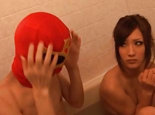 asiático, banhos, chupanços, hardcore, japonesa, casal, natural, chupando