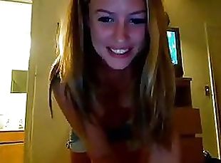Sexy Blonde Showing Off For The Webcam