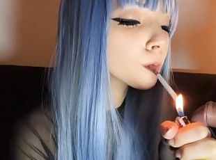 Smoking and Sucking Dick at the same time by alt girlfriend (full v...