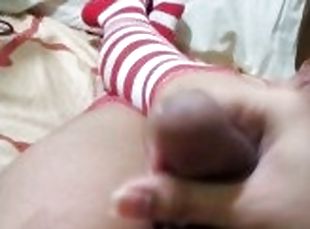 crappy little jerk off vid in thigh highs i found lying on my phone...