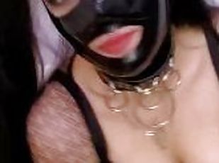 masturbation, amateur, latex, solo