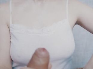 mastubasi, amatir, cumshot-keluarnya-sperma, remaja, handjob-seks-dengan-tangan-wanita-pada-penis-laki-laki, pasangan, sudut-pandang, sperma, kecil-mungil, pacar-cowok