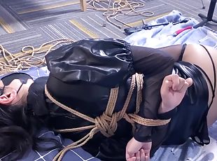 asiatisk, milf, bdsm, ludder, knulling-fucking, maskiner, fetisj, bondage, brunette