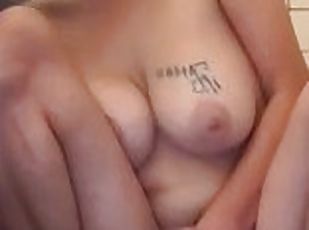 baignade, chatte-pussy, amateur, doigtage, horny, douche, solo