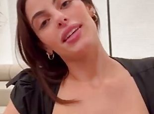 Brunette MILF with big tits pov blowjob and sex I found her on meet...