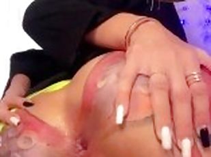 masturbation, chatte-pussy, amateur, anal, ejaculation-sur-le-corps, solo, halloween