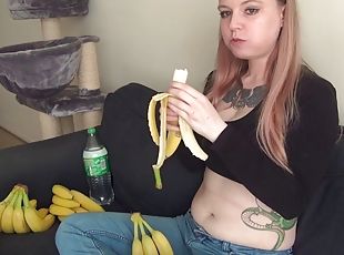 любительское, красотки, бананом